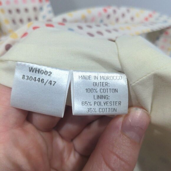 Boden Womens Sleeveless Polka Dot A-Line Dress Size 18R Retro Rainbow Casual - Picture 7 of 12